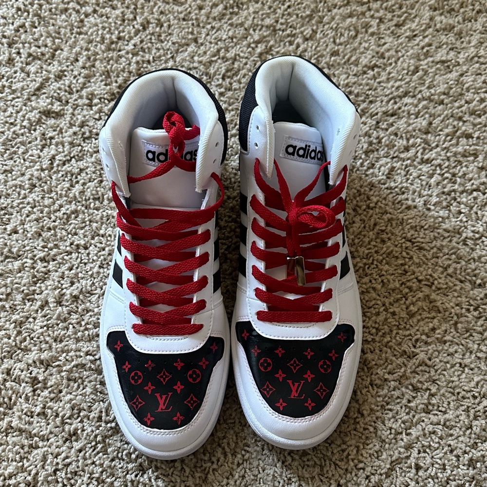 Painted Men’s Adidas Tennis Shoes